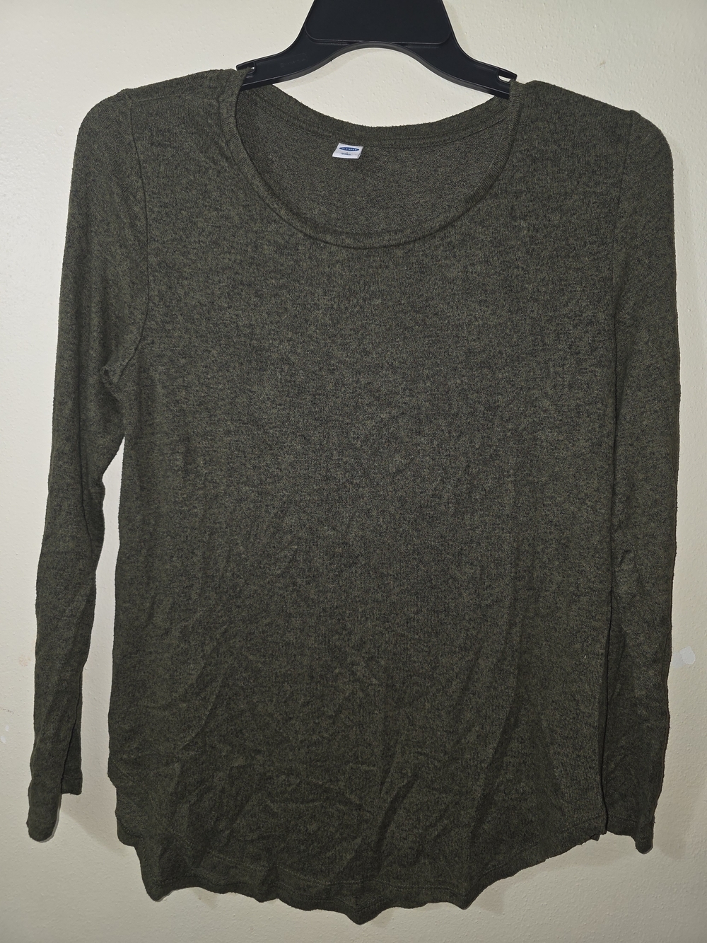 Old Navy Olive Green Long-Sleeve Scoop Neck Top